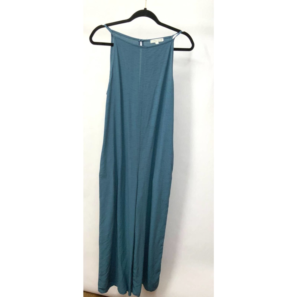 Final Touch High Neck Wide leg jumpsuit Blue